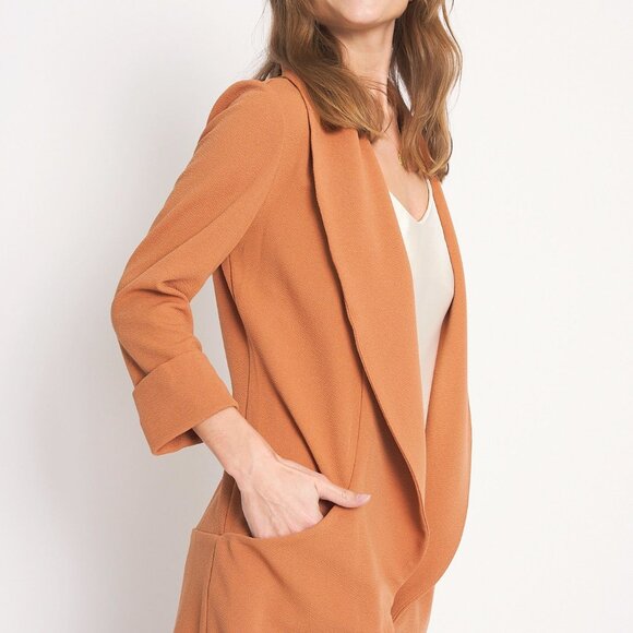 Frenchmauve Melanie Blazer Jacket, Burnt Orange, Size Medium - Picture 5 of 7